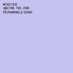 #C6C1EE - Periwinkle Gray Color Image